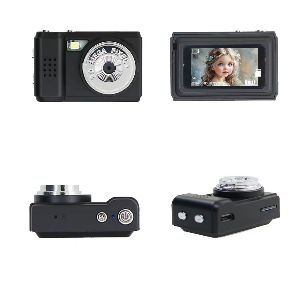 S5 Retro Mini Camera with Screen CMOS Indoor Home Outdoor HD 1080P Sports Portable Very Small Mini Camera Video Recorder